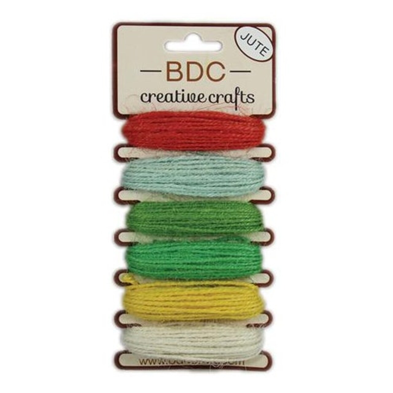 Hemptique Jute Cord Card Set Eco Friendly Sustainable Naturally Grown Jewelry Bracelet Making Paper Crafting Scrapbooking Bookbinding Mixed Media Crocheting Macrame Seasonal Holiday Gift Wrapping Outdoor Gardening